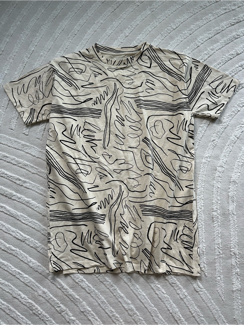Damson Madder | Art Line Print Tee Shirt Dress
